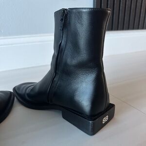 Balenciaga Black Ankle Boots